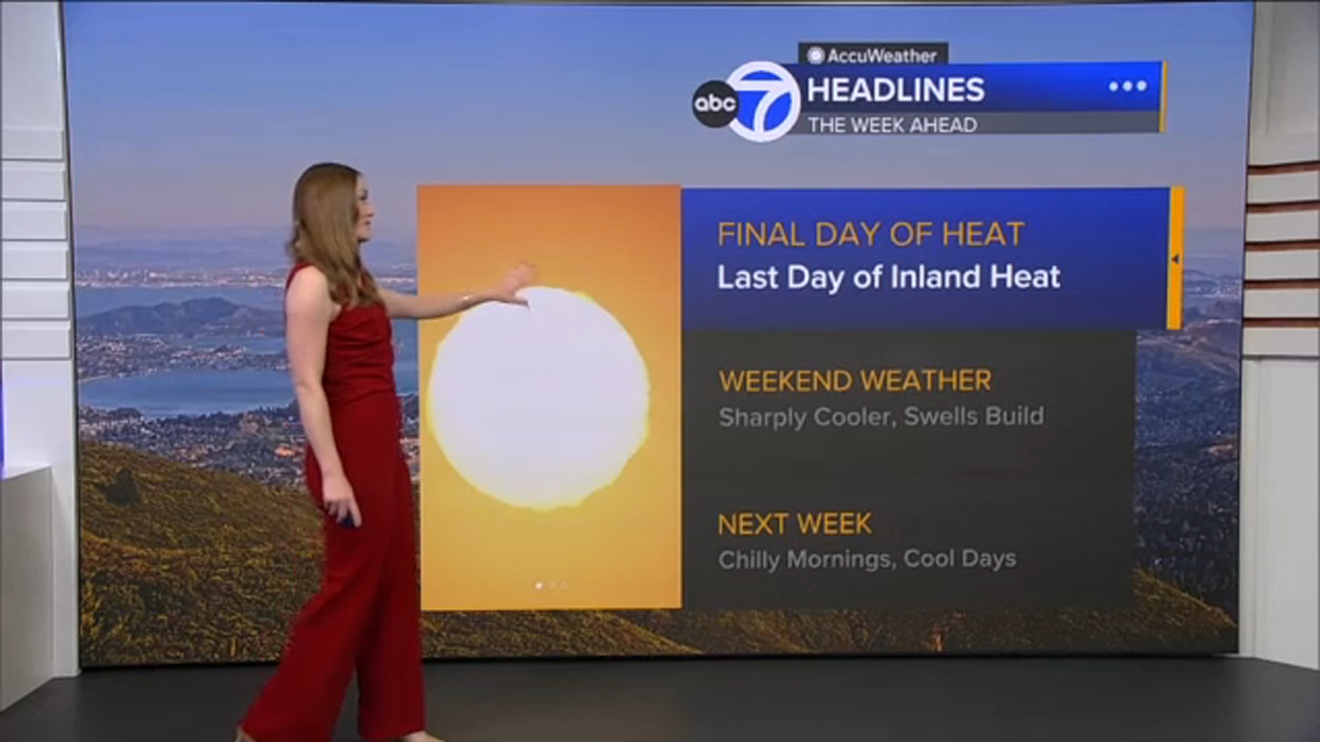 AccuWeather Forecast: Heat Advisory expires tonight; temps cool down into weekend
       — ABC 7 Bay Area, Carmel-by-the-Sea Community news