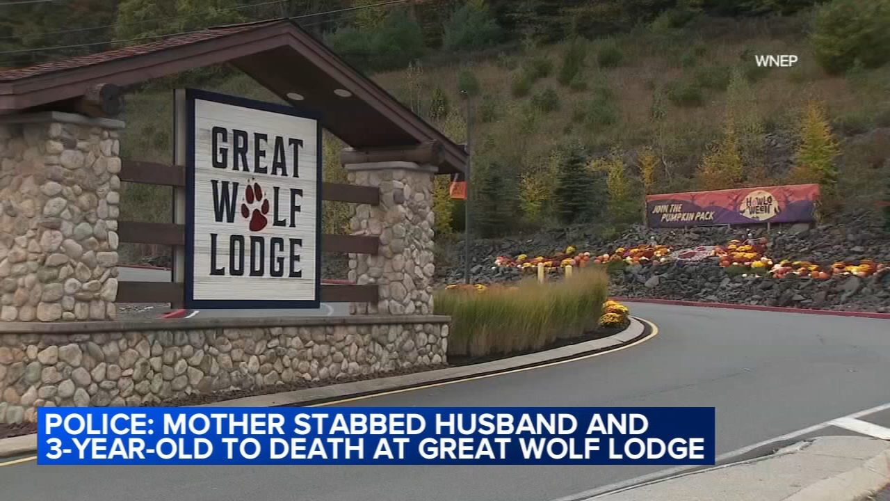 Great Wolf Lodge homicide: Metallica Rose Harrison accused of stabbing husband Charles Harrison, son to death at family resort in the Poconos in Scotrun, Monroe County, Pennsylvania
— ABC 7 Bay Area, Carmel-by-the-Sea Community news