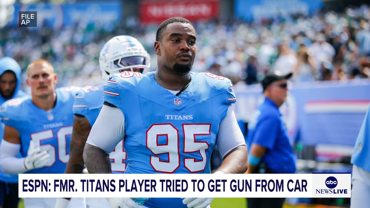 Jordan Elliott was released by Titans after pulling out gun in parking lot, coach Robert Saleh says
       — ABC 7 Bay Area, Carmel-by-the-Sea Sports news