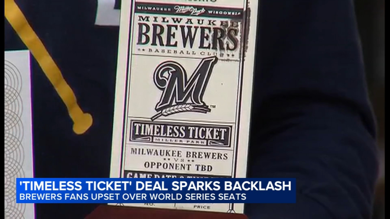 Brewers 'Timeless Ticket' holders say the team isn't fully honoring deal for World Series seats
       — ABC 7 Bay Area, Carmel-by-the-Sea Schools news