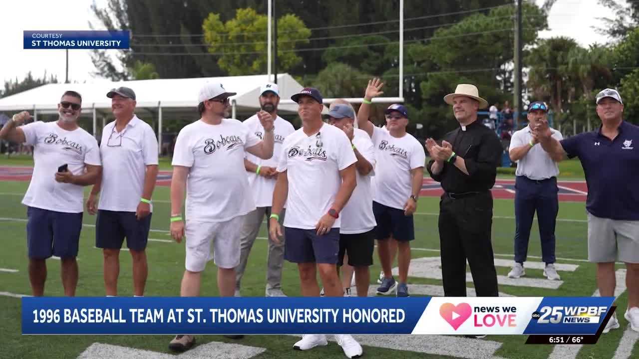 St. Thomas University honors 1996 baseball team during homecoming weekend — WPBF West Palm Beach, Carmel-by-the-Sea Schools news